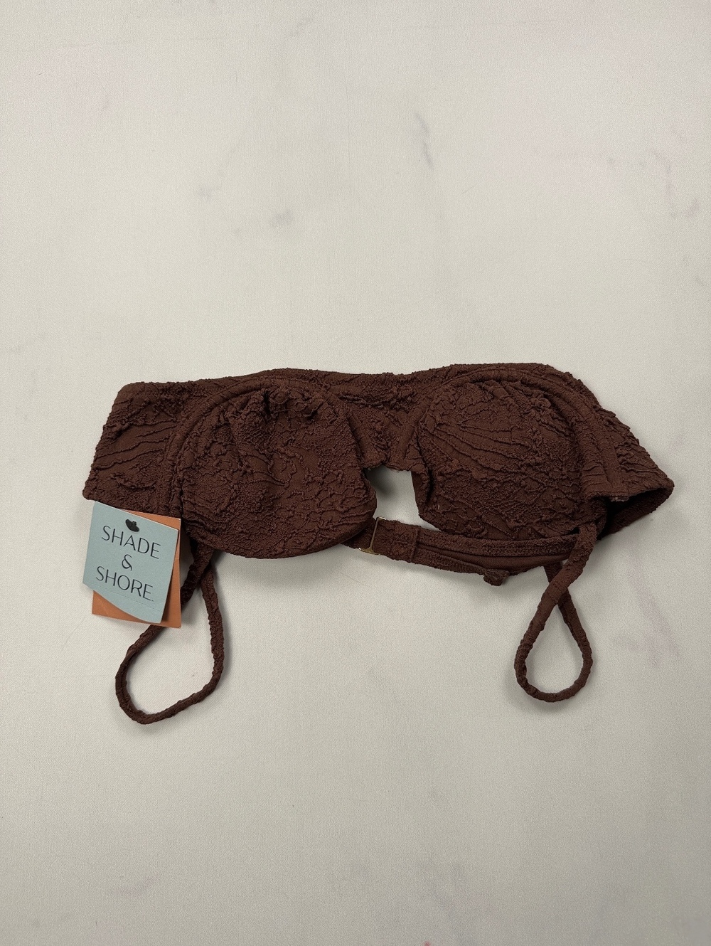 Shade & Shore Embellished Bra Brown Modern Romantic - Womens 36B